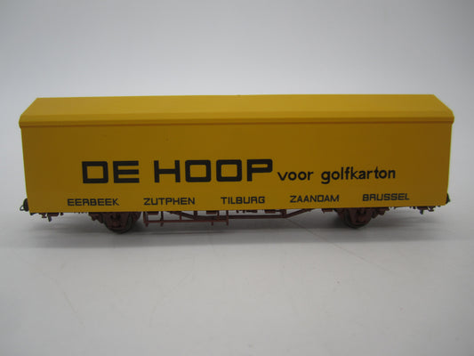 Roco H0 - 46311 - Zwenkdakwagen "De Hoop" golfkarton van de NS