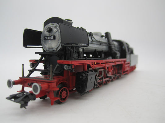 Märklin H0 - 37049 - Stoomloc met tender, BR 50.40 van de DB ongelakt - MFX/Sound