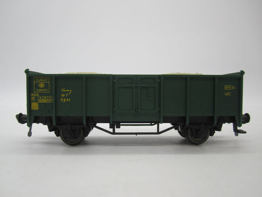 Fleischmann H0 - 5207 - Hogeboordwagen, met lading van de NMBS